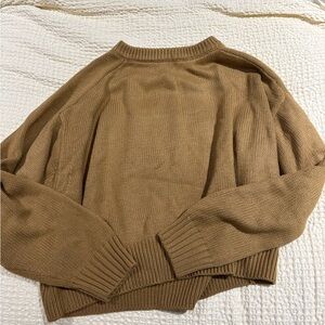 Elodie Classic Brown Crew Neck Sweater